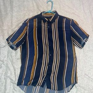 Mens striped button-down